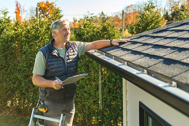 Professional Roof Replacement technician working in Mecca, IN